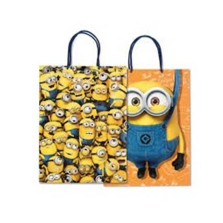 BORSA CARTA MINIONS MIS.26+12x34,5cm