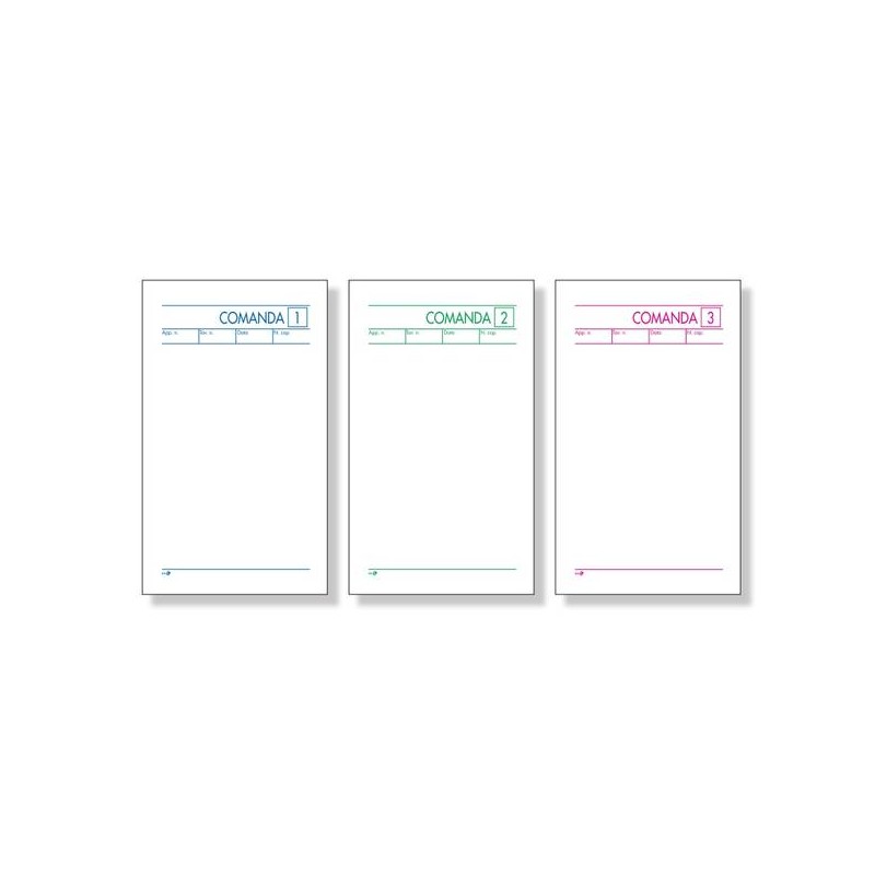 BLOCCO COMANDE 165x98mm 2COPIE 25fg BM 511/2