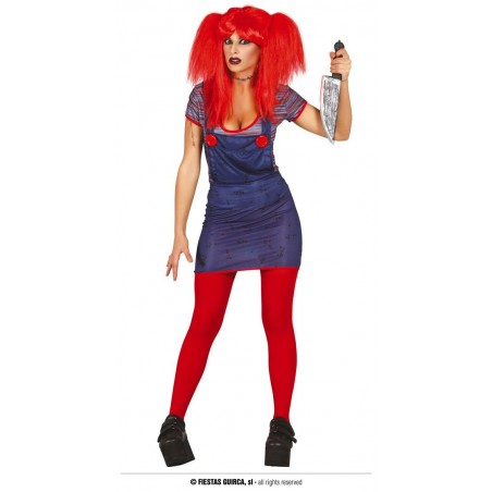 COSTUME BAMBOLA CATTIVA TG.M 38-40