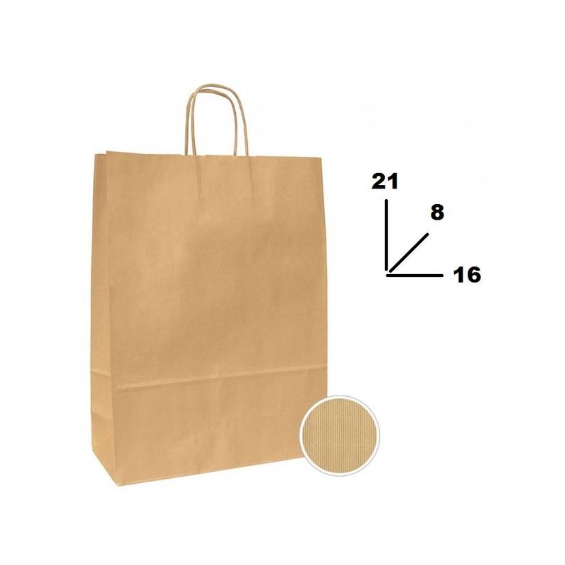 BORSA CARTA AVANA MIS.16+8x21cm