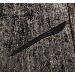 COLTELLI MATER-BI BIO COMPOSTABILI NERO 100pz USOBIO