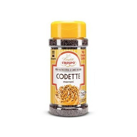 CODETTE DI ZUCCHERO MARRONI 75gr