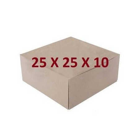 SCATOLA TORTA QUADRATA DAMA MIS.25x25x10 ECOLIFE