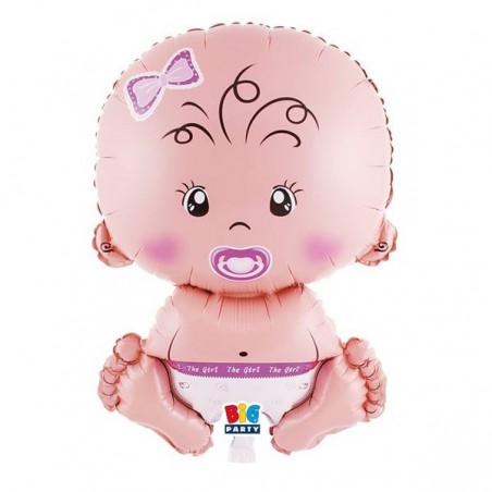 PALLONCINO MYLAR 43x82cm BABY GIRL