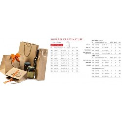SHOPPER CARTA KRAFT 160gr 10x12+6,5cm AVANA