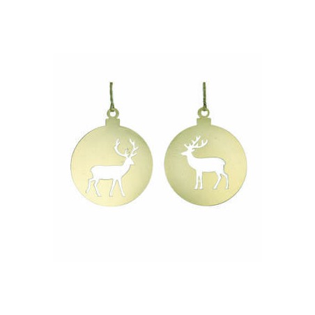 APPENDINO ORO SAGOMA RENNA 2ass. 15cm 1PZ