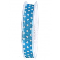NASTRO DOTS mm15X20mt CELESTE