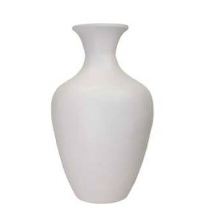 VASO BAMBOO ANFORA SLIM Ø26xh49cm WHITE MATT
