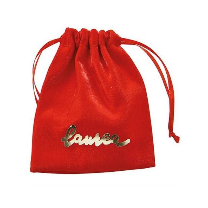 SACCHETTO LAUREA ROSSO CON SCRITTA ORO 8x10cm 12pz