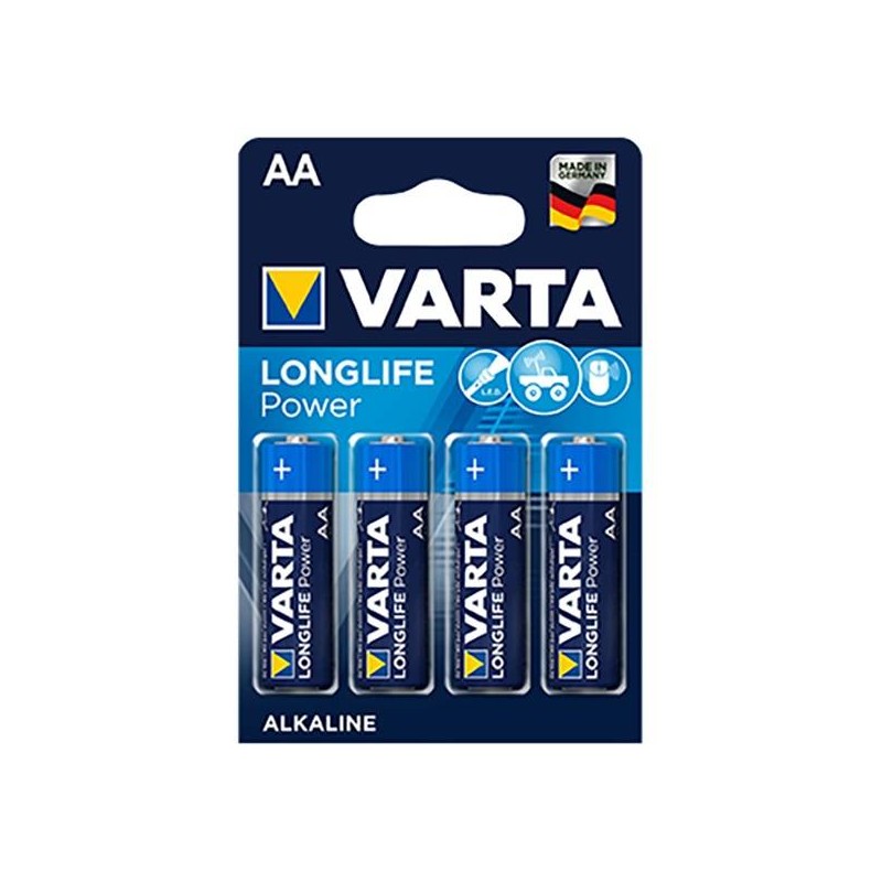 BATTERIE STILO ALCALINA VARTA AA LONGLIFE 4pz