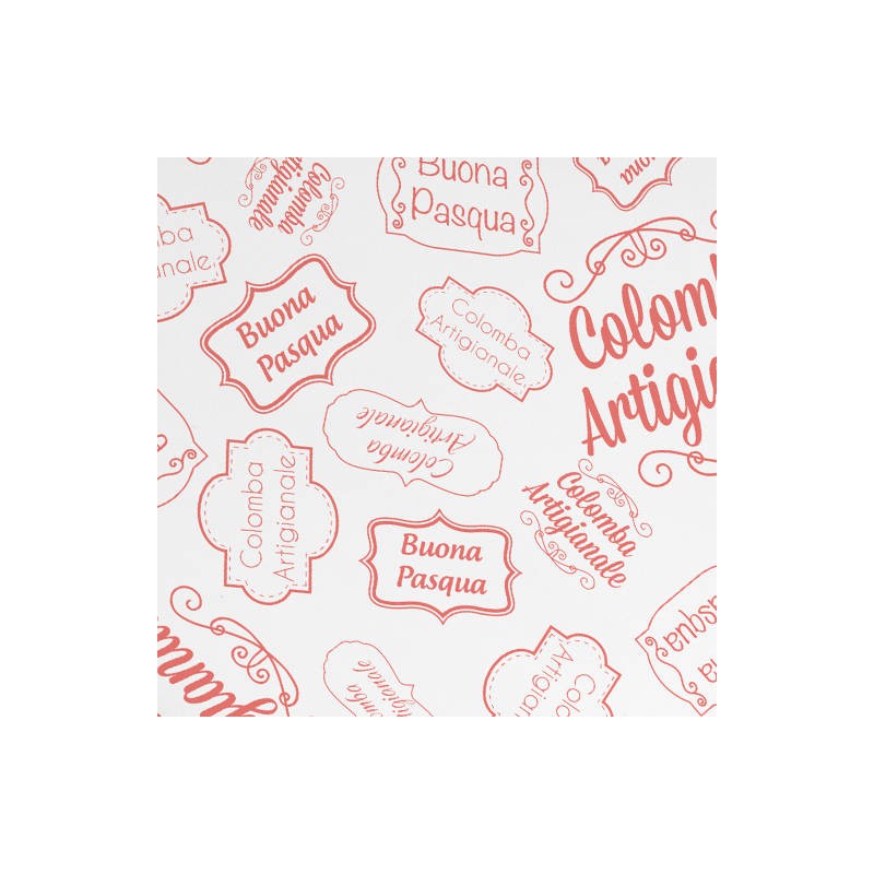 CARTA PELLEAGLIO 75x100cm STAMPA COLOMBA ARTIGIANALE CORALLO 10 fogli