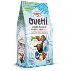 OVETTI DI CIOCCOLATO FONDENTE CON CREMA AL GUSTO COCCO 150gr