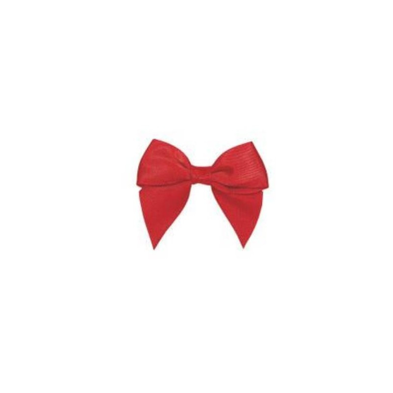 FIOCCO RASO SATIN BOW 4,5cm RED 24pz