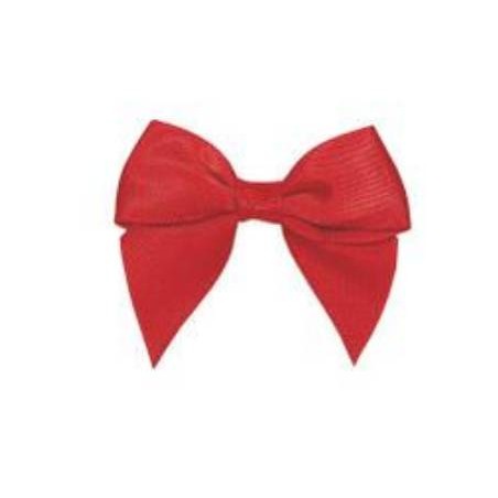 FIOCCO RASO SATIN BOW 4,5cm RED 24pz