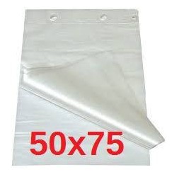 FOGLI HDPE CARTENE A STRAPPO 75x50cm 450 GRAMMI