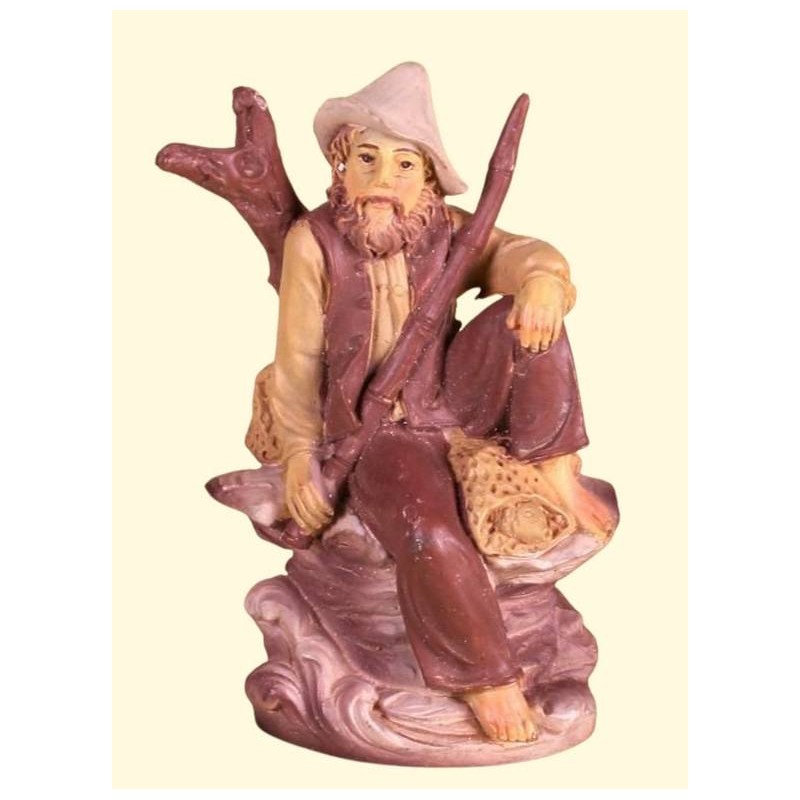 PASTORE SEDUTO PVC 10cm COL.ECO