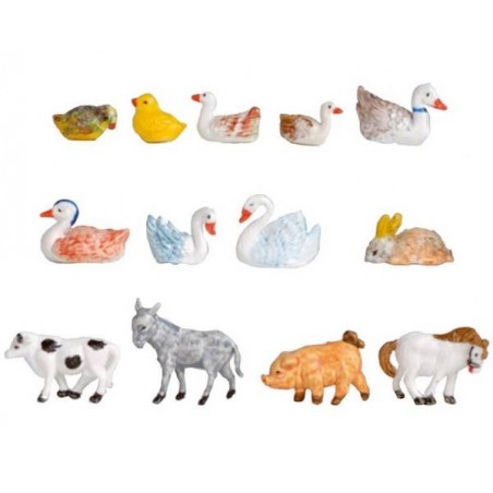 ANIMALI MINI DA CORTILE 13pz