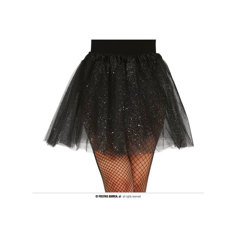 TUTU' CON GLITTER NERO 40cm