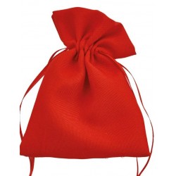 SACCHETTO COTTON 9x12cm ROSSO 12pz