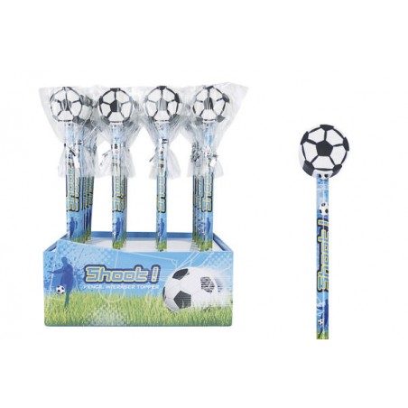 MATITA CON GOMMA CALCIO 1pz