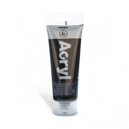 TUBETTO COLORE ACRILICO 75ml NERO 800 ACRYL PRIMO