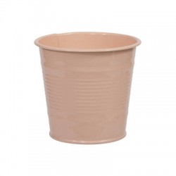 VASETTO IN METALLO ø10x9cm SALMONE