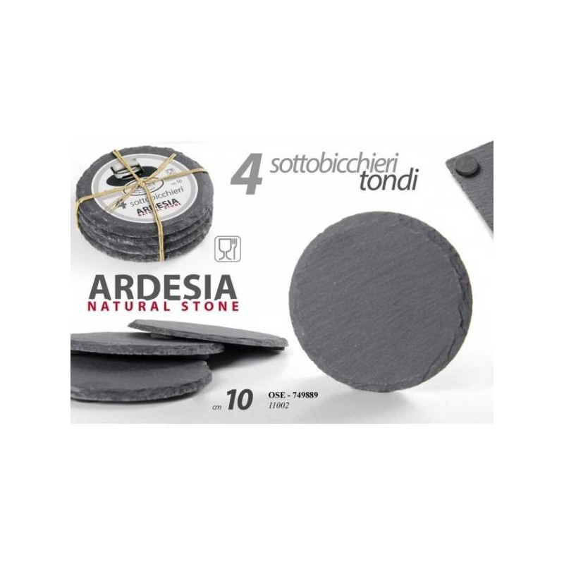 ARDESIA VASSOIO TONDO ø10cm 4pz