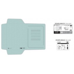 CARTELLA PORTADOCUMENTI ECO 3 LEMBI 245x330mm 180gr VINTAGE AZZURRO FSC 50pz