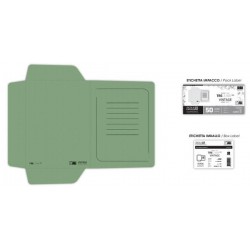 CARTELLA PORTADOCUMENTI ECO 3 LEMBI 245x330mm 180gr VINTAGE VERDE FSC 50pz