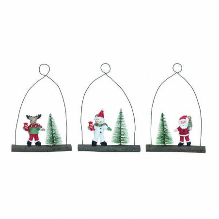 SOGGETTO DA APPENDERE METALLO E LEGNO 3ass. 18cm