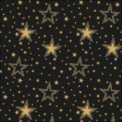 TOVAGLIOLI 33x33cm NIGHT SKY GOLD/BLACK 20pz