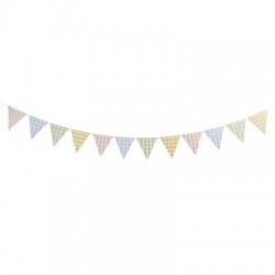 FESTONE BANDIERINE 2,5mt COLORI PASTELLO