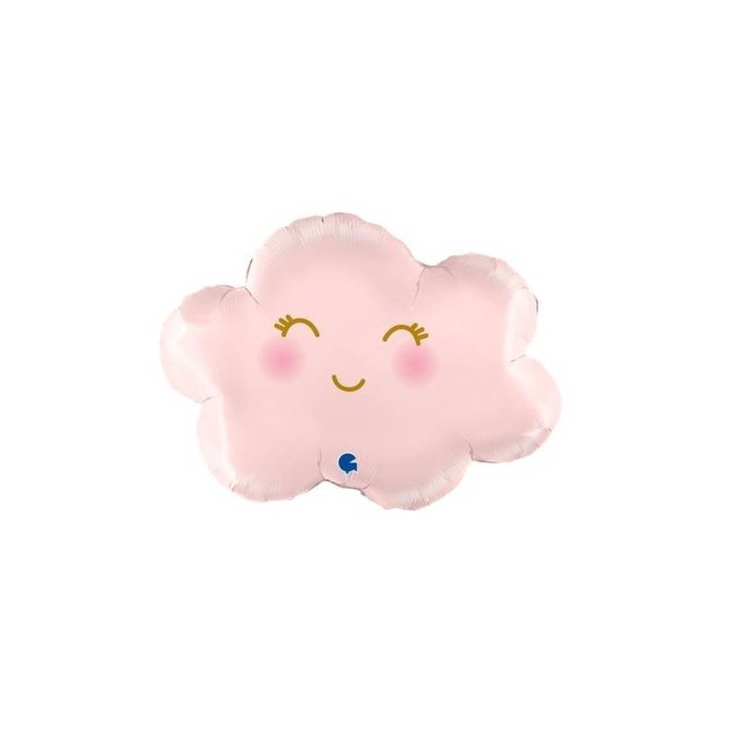 PALLONE MYLAR NUVOLETTA 24 60cm SATIN PASTEL PINK