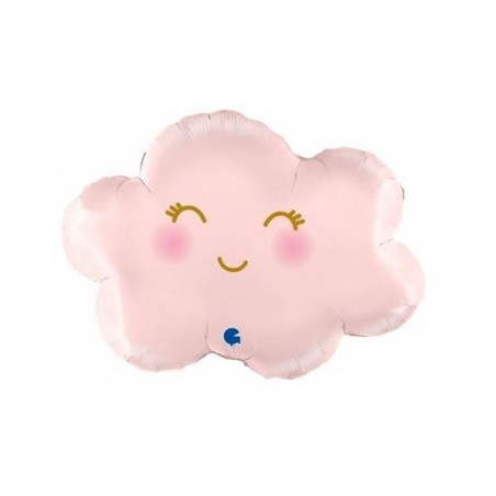 PALLONE MYLAR NUVOLETTA 24 60cm SATIN PASTEL PINK