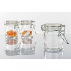 BARATTOLINO VETRO ERMETICO 50ml H.6cm H2780