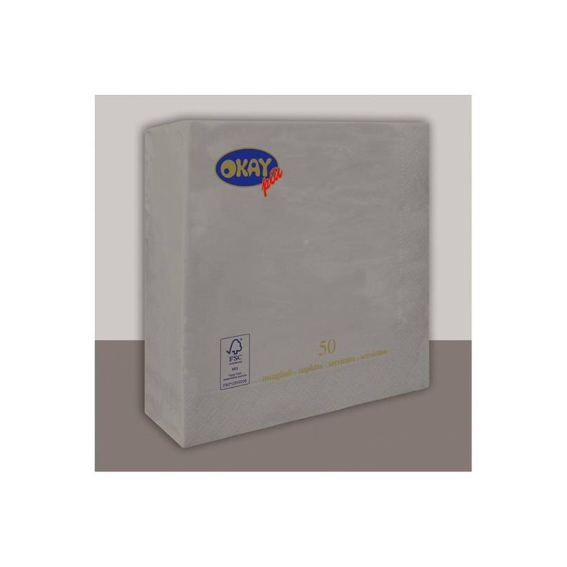 TOVAGLIOLI D.V. 33x33 ARGENTO 50pz OKAY