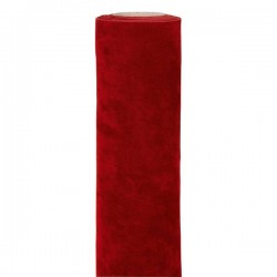 RUNNER DOUBLE VELVET 30cmx3mt RED