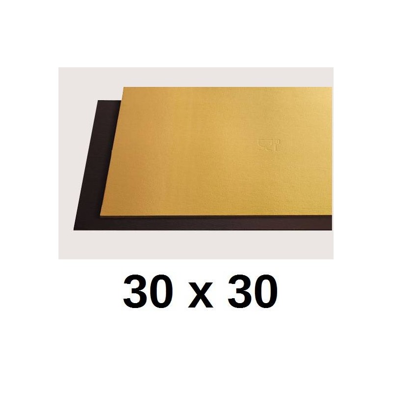 TAVOLETTE CARTONE 2400gr/mq ORO/NERO 30x30cm LISCE 10kg