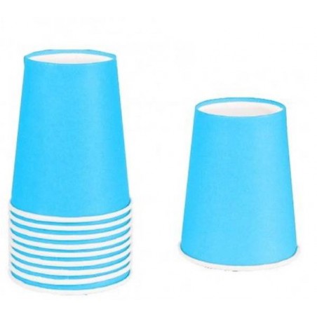 BICCHIERI 180ml CARTA 50pz CELESTE MOVIDA