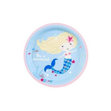 PIATTI DESSERT ø18cm BE A MERMAID 8pz