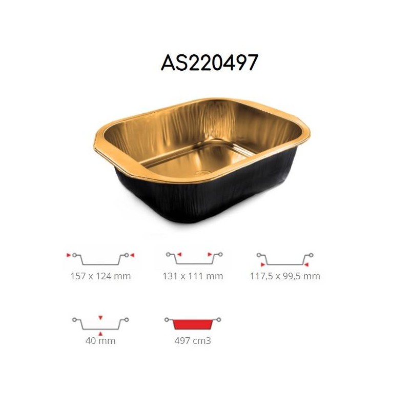 TEGLIA ECLIPSE ORO/NERO 1PRZ 50pz AS220497