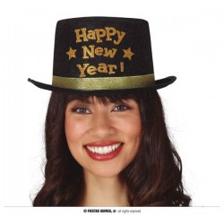 CILINDRO NERO HAPPY NEW YEAR