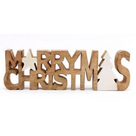 MERRY CHRISTMAS WORD DECO41cm