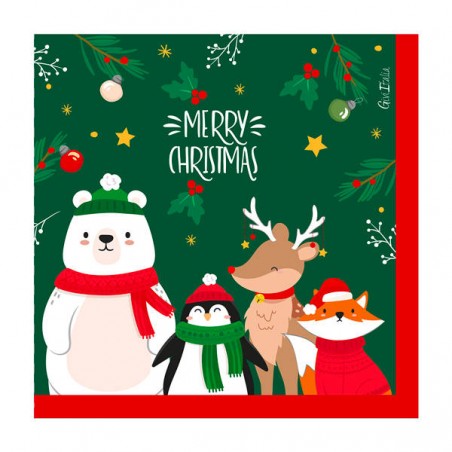 TOVAGLIOLI 33x33 SANTA'S FRIENDS 16pz