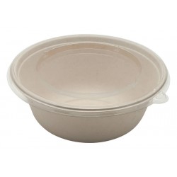 INSALATIERA POLPA TONDA 1500ml ø21x8h BIO COMPOSTABILE 75pz
