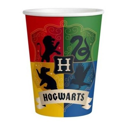 BICCHIERI IN CARTA CASATE HARRY POTTER 8pz