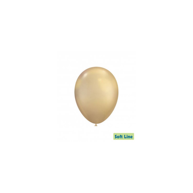 PALLONCINI LATTICE SOFT LINE CHROME 12 30cm ORO CHIARO 124 50pz RC