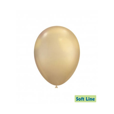 PALLONCINI LATTICE SOFT LINE CHROME 12 30cm ORO CHIARO 124 50pz RC