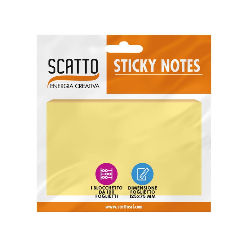 POST-IT MEMOTAK 125x75mm GIALLO 100fg