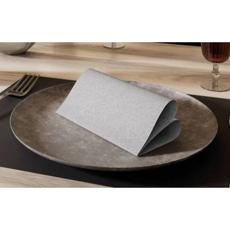 TOVAGLIOLI 38x38 STAR FABRIC GRIGIO ROCCIA 40pz FATO
